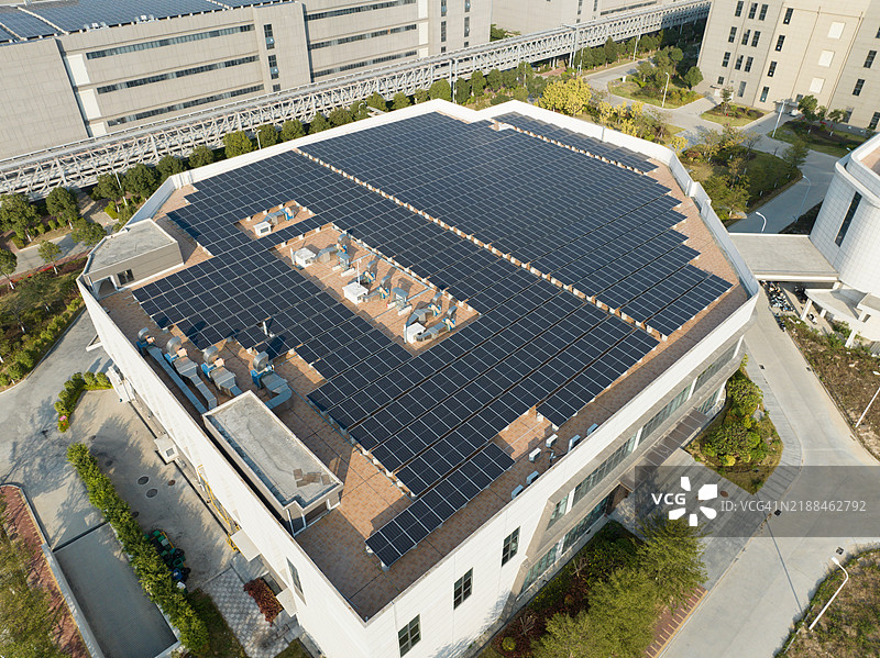 屋顶太阳能发电图片素材