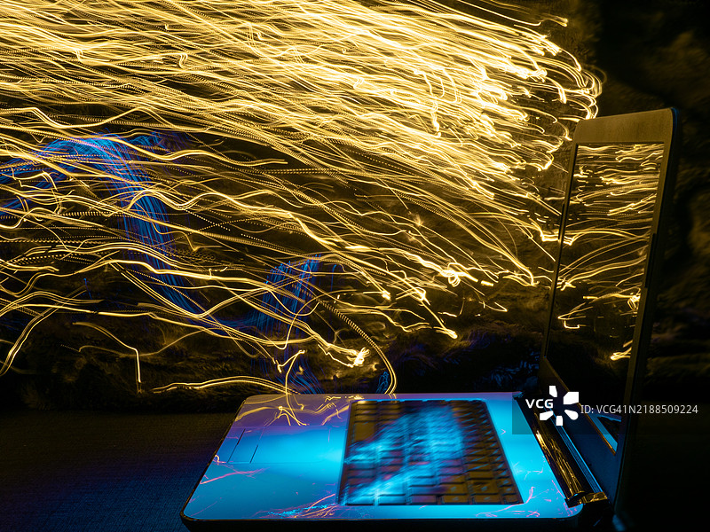 支撑互联网的物理基础设施。创意图像图片素材