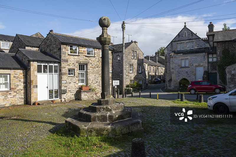 英格兰坎布里亚州柯克比朗斯代尔的猪肉市场图片素材