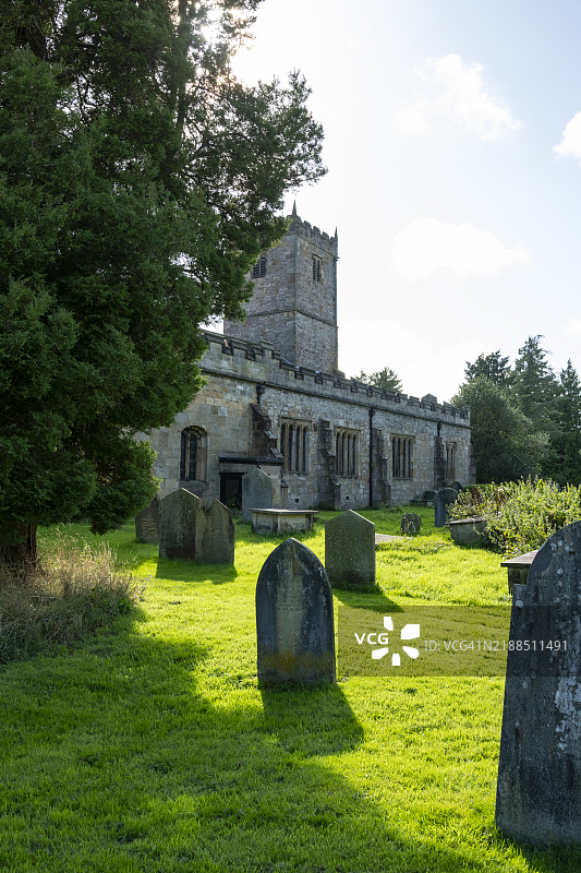 基尔比·朗斯代尔古老市场镇的圣玛丽教堂图片素材