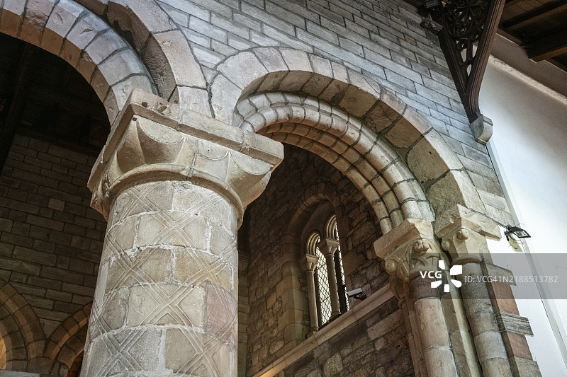 英格兰坎布里亚州柯克比朗斯代尔的圣玛丽教堂图片素材