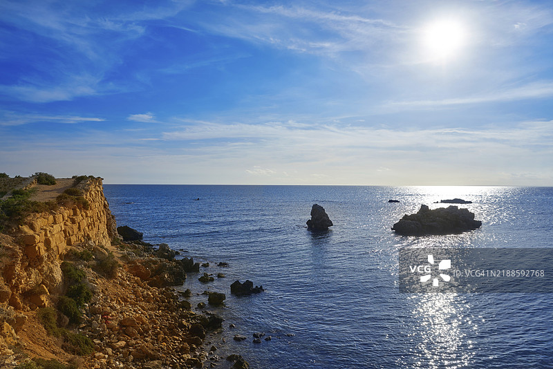 西班牙阿利坎特的诺瓦塔巴尔卡地中海图片素材