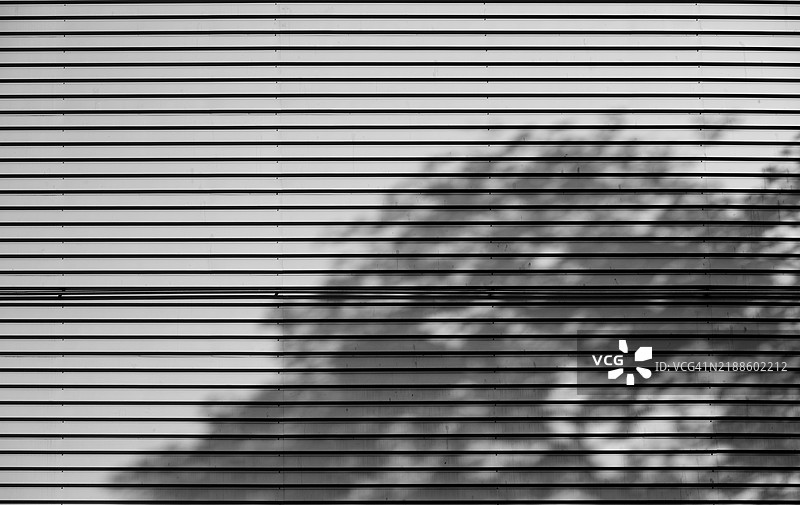 百叶窗的全景拍摄图片素材