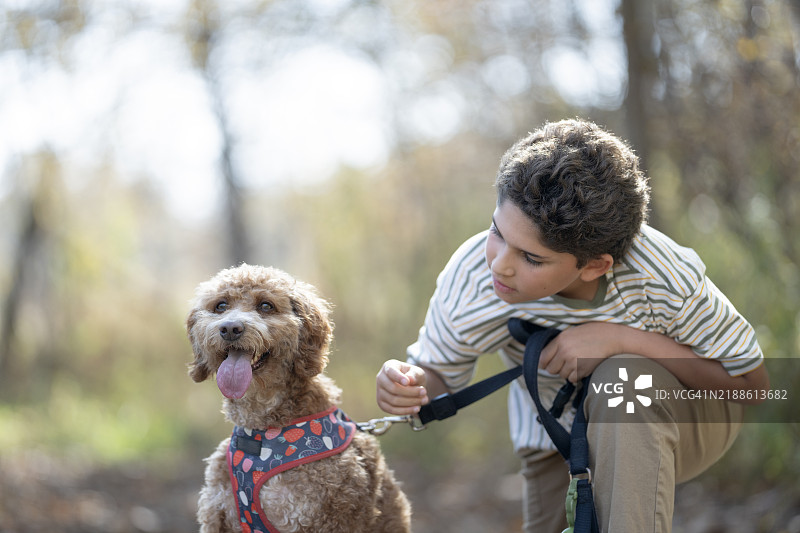 男孩最好的朋友图片素材