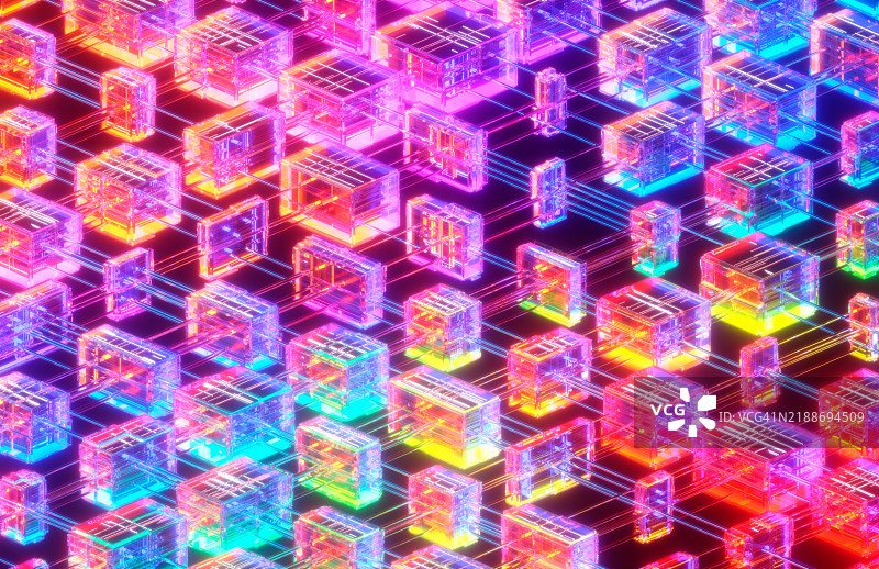 多彩的网络格子图片素材