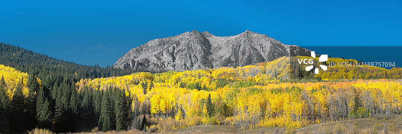 俄亥俄峰，秋季全景，凯布勒山口，科罗拉多州图片素材