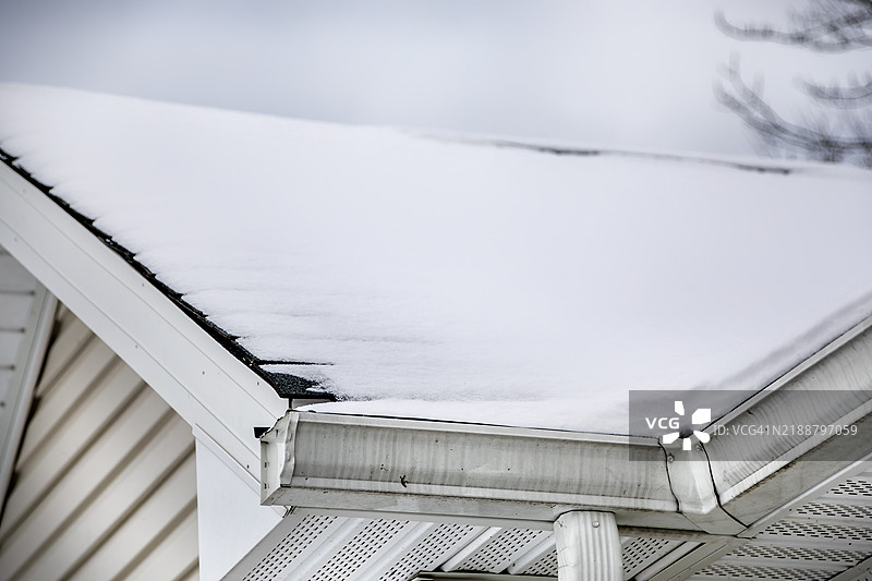 屋顶上的雪图片素材