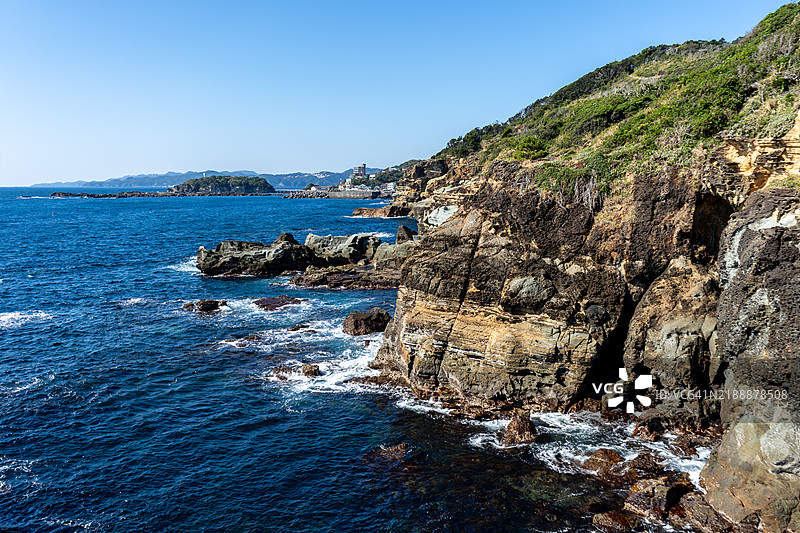 伊豆半岛海岸线图片素材
