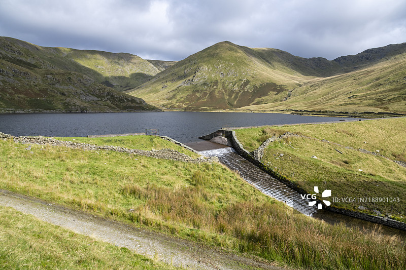 肯特米尔水库，湖区，坎布里亚，英格兰图片素材