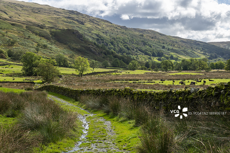 肯特米尔，湖区，坎布里亚，英格兰图片素材