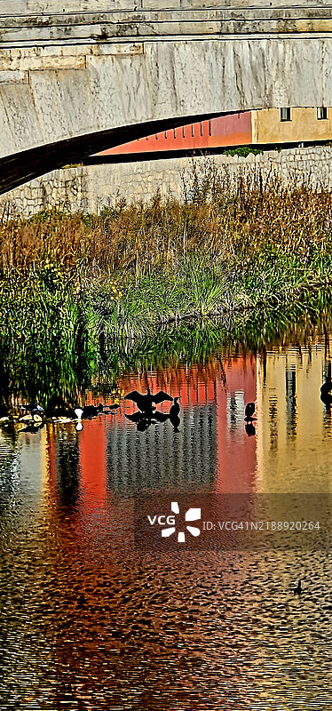 赫罗纳，加泰罗尼亚，西班牙图片素材