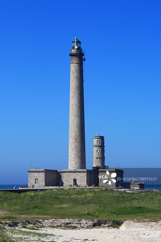 加特维尔灯塔（巴尔弗勒角灯塔） - 法国诺曼底图片素材