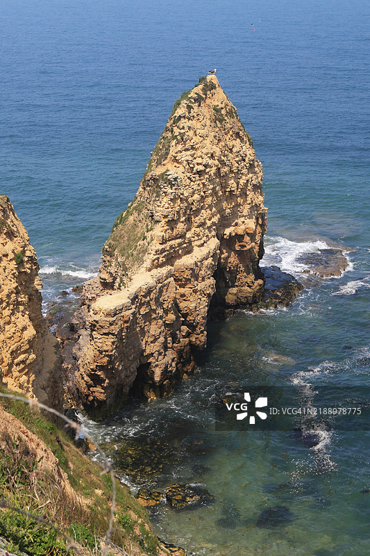 霍克角 - 入侵纪念碑/诺曼底登陆/第二次世界大战（法国诺曼底）图片素材