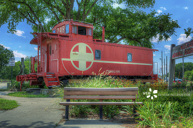 风暴城的圣菲车厢图片素材