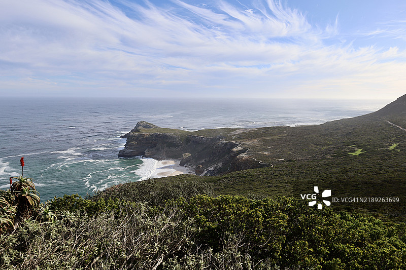 海洋与天空的美丽景色，开普角，西开普省，南非图片素材