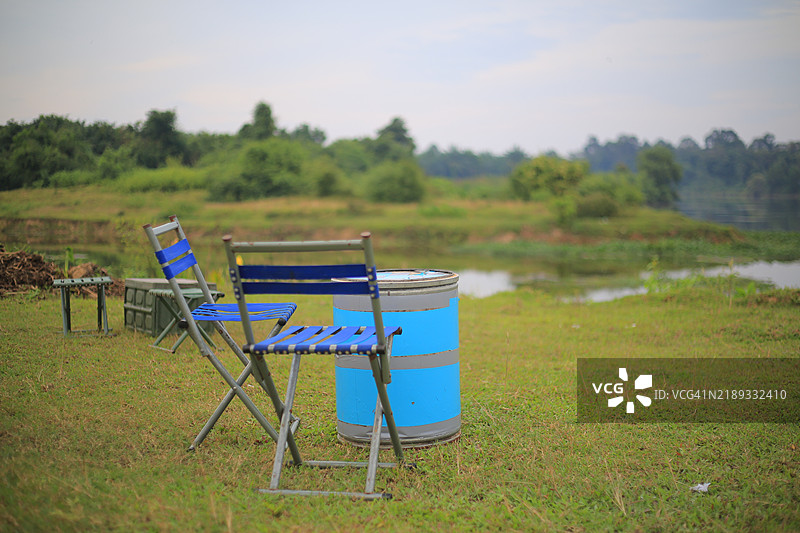 露营椅。图片素材