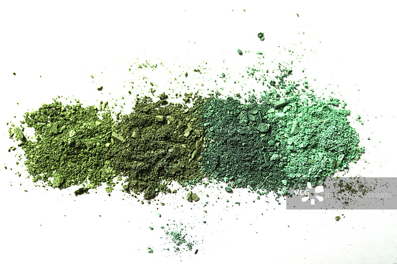 时尚色彩的散粉眼影。图片素材