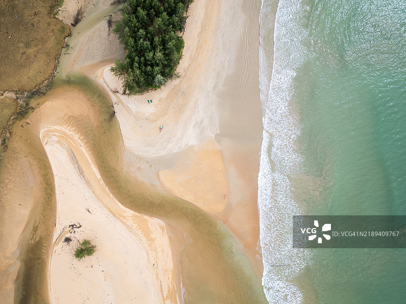 泰国考拉克海滩的俯瞰图图片素材