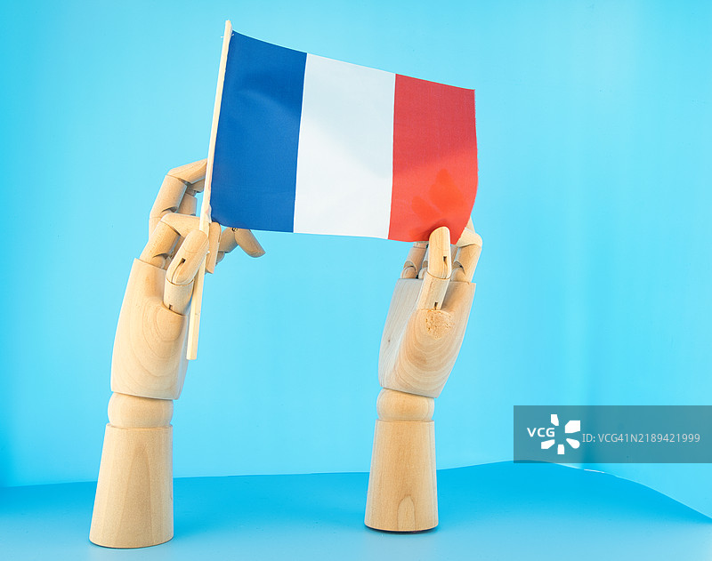 法国国旗的照片。图片素材