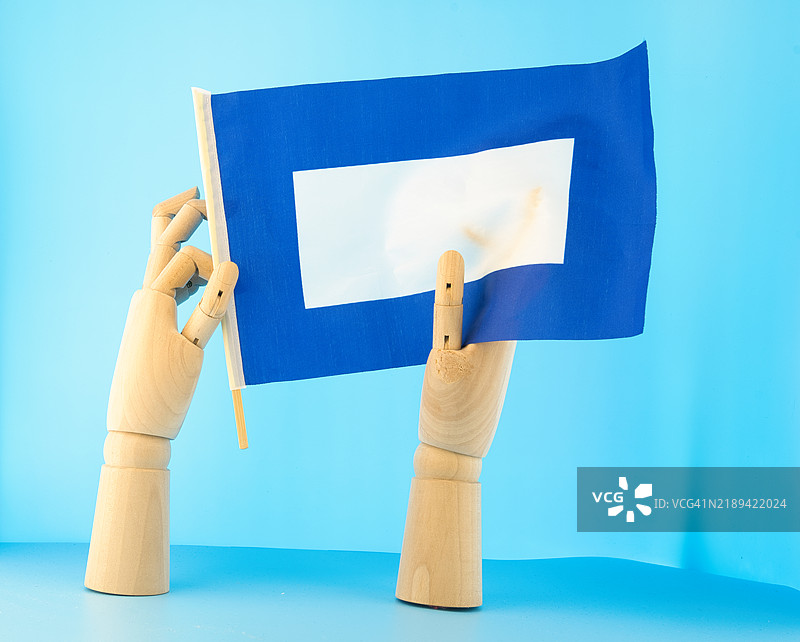 国际海事信号旗，字母P PAPA图片素材