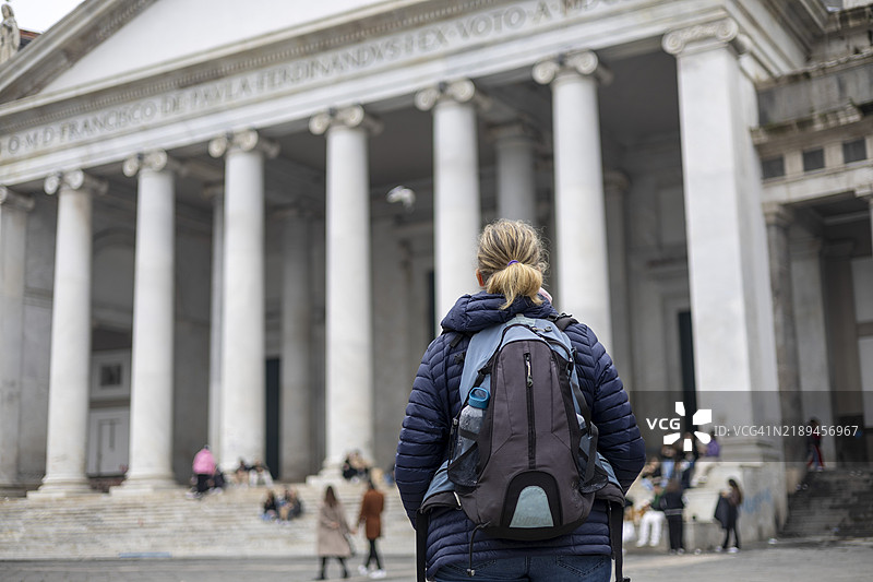 那不勒斯，公投广场。图片素材