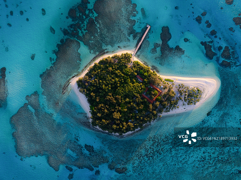 美国北马里亚纳群岛塞班岛的全景自然风光图片素材