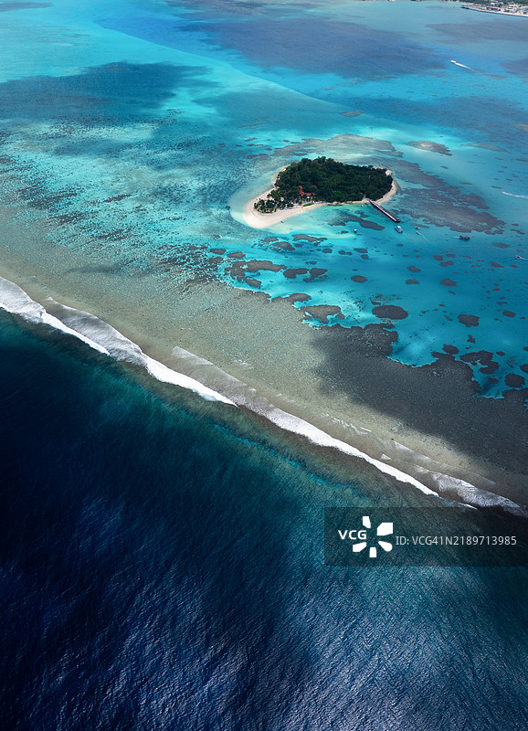 美国北马里亚纳群岛塞班岛的全景自然风光图片素材