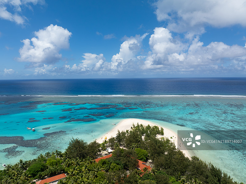 美国北马里亚纳群岛塞班岛的全景自然风光图片素材