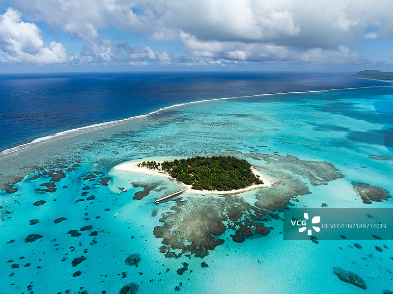 美国北马里亚纳群岛塞班岛的全景自然风光图片素材