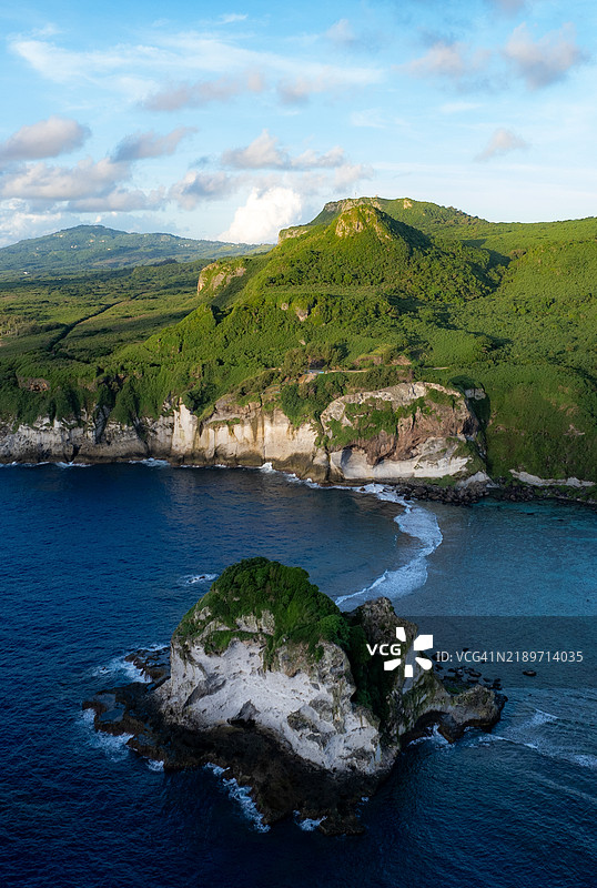 美国北马里亚纳群岛塞班岛的全景自然风光图片素材