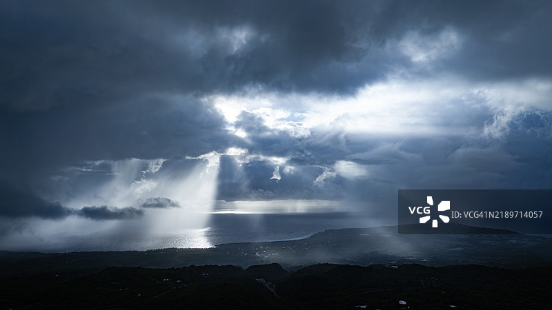 美国北马里亚纳群岛塞班岛的全景自然风光图片素材