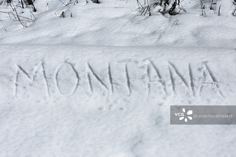 蒙大拿州文本图片素材