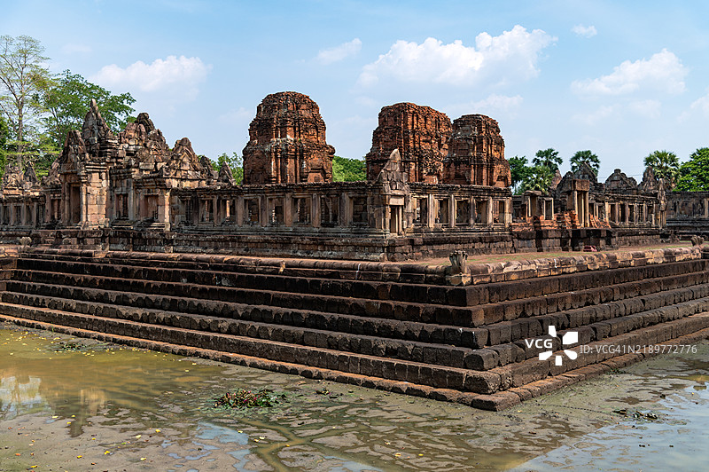 普拉萨特穆昂塔姆的神圣水池和一组塔楼（普拉萨特）图片素材