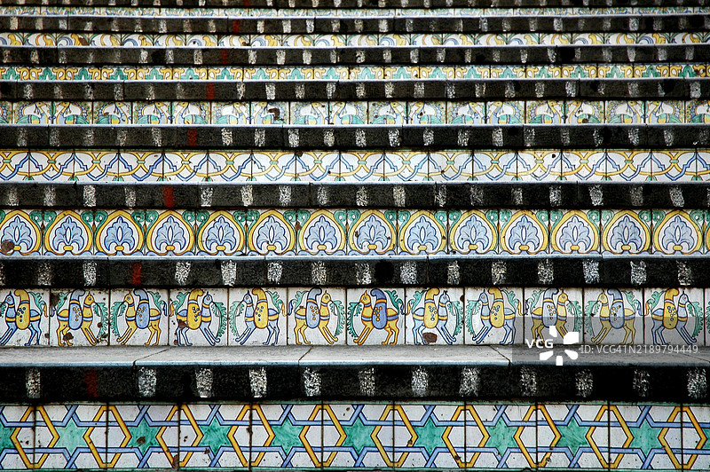 卡尔塔基罗内的圣玛丽亚·德尔·蒙特阶梯图片素材