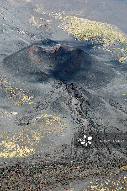 埃特纳火山的侧口图片素材