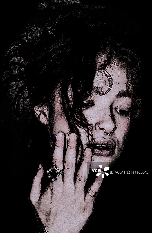 当夜幕降临。图片素材