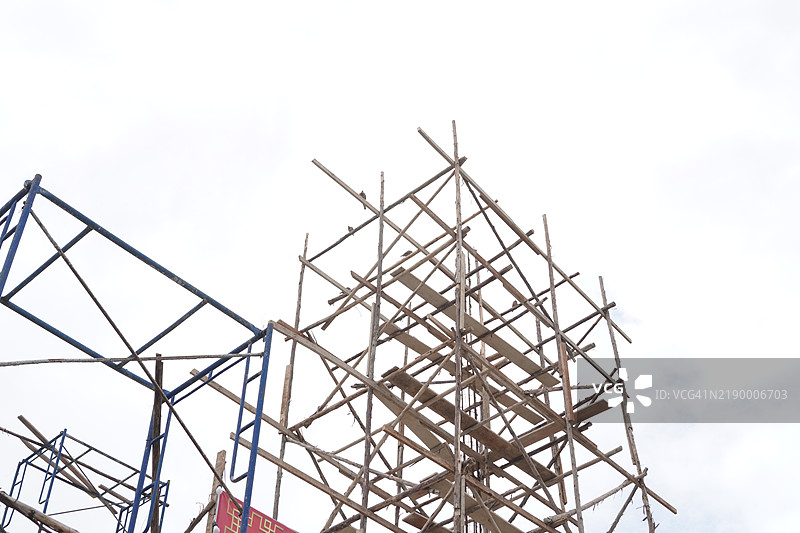 建筑工地脚手架图片素材