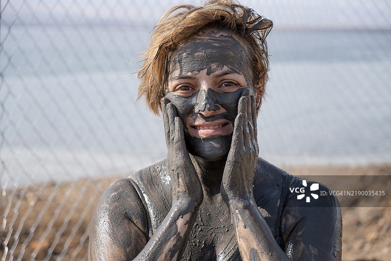 约旦死海泥身体护理疗法图片素材