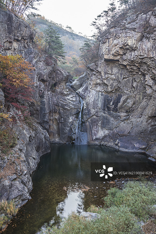 三扶渊瀑布，铁原郡，江原道图片素材