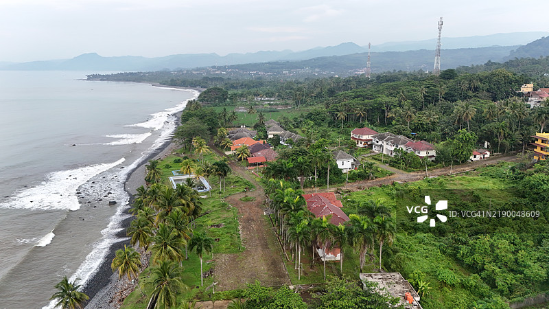 印尼西爪哇省苏卡布米的佩拉布汉·拉图。图片素材