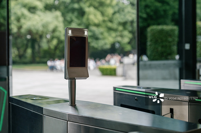 人脸识别门图片素材