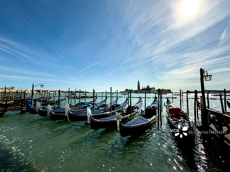 威尼斯的贡多拉。图片素材