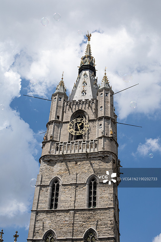 根特市圣巴夫大教堂，比利时，欧洲图片素材