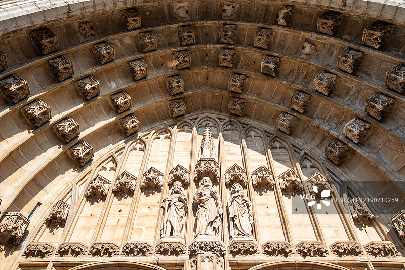 根特圣巴夫大教堂入口图片素材