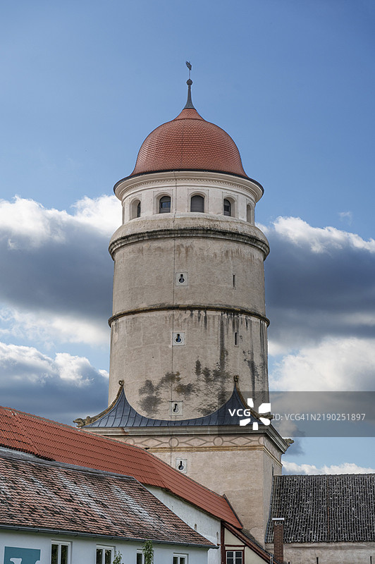 洛普辛格门，约于1590年重建，位于德国巴伐利亚州诺德林。图片素材