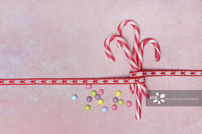 糖果手杖和巧克力扁豆图片素材