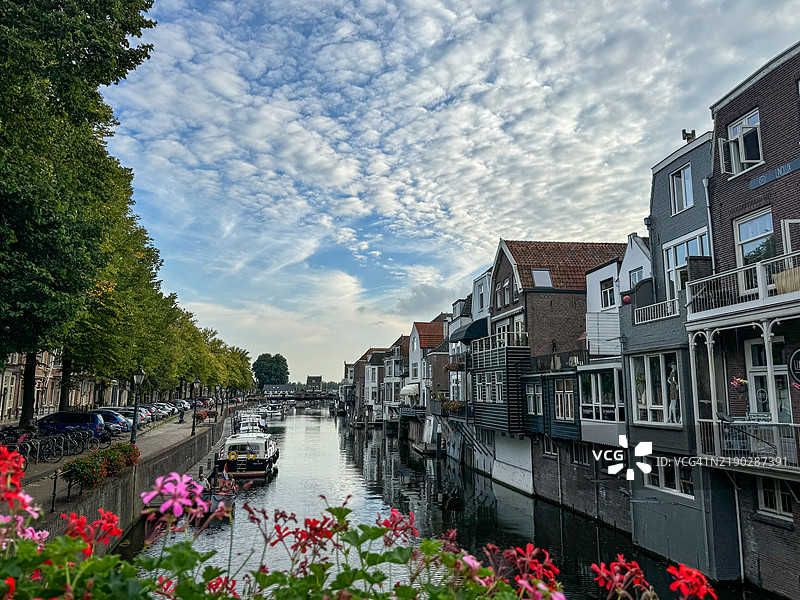 荷兰戈林赫姆的夏季傍晚图片素材