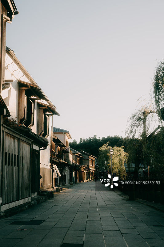 日本千叶县佐原的历史街道图片素材