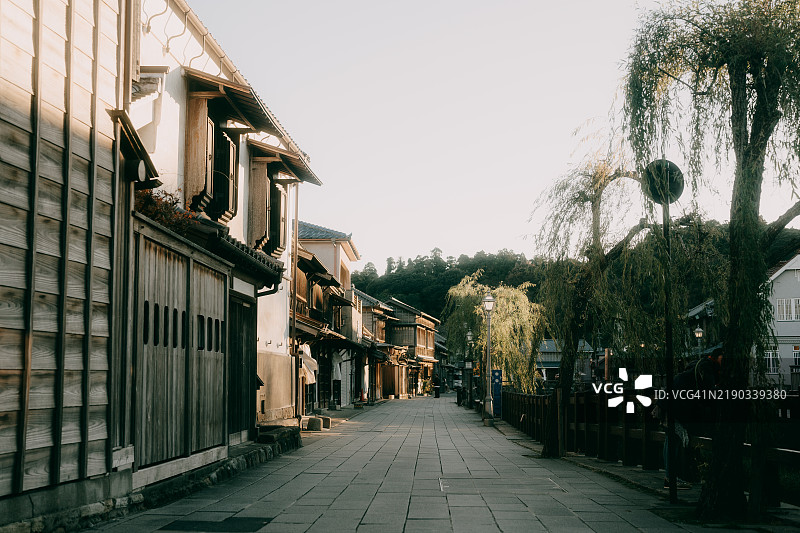 日本千叶县佐原的历史街道图片素材