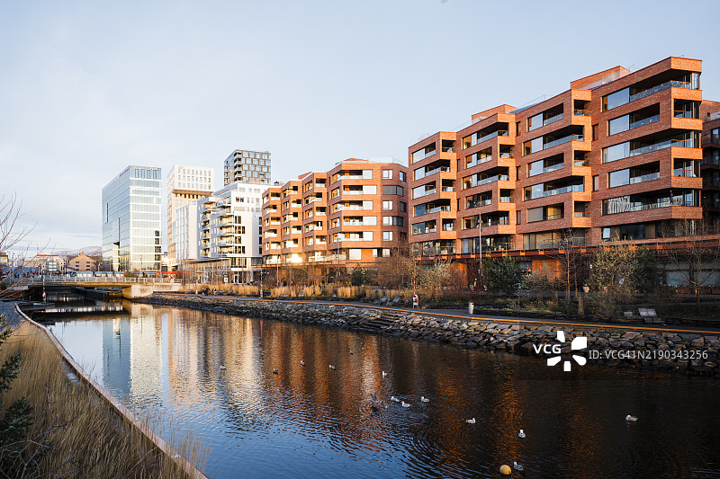 奥斯陆的日落图片素材